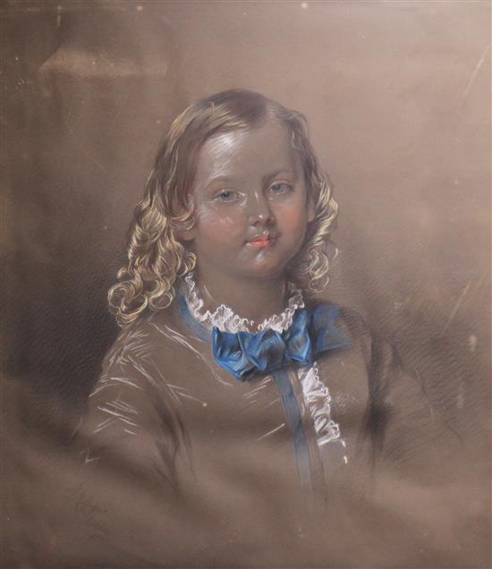 J M Rogers Portrait of a girl 26 x 19.5in.